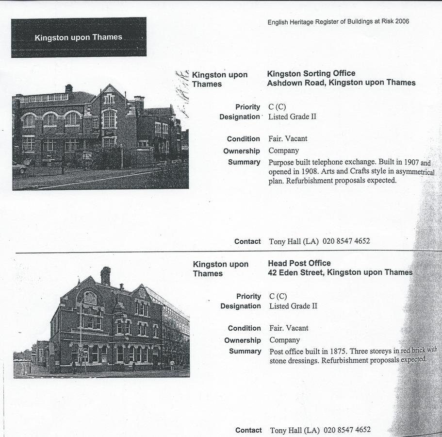 English Heritage listing